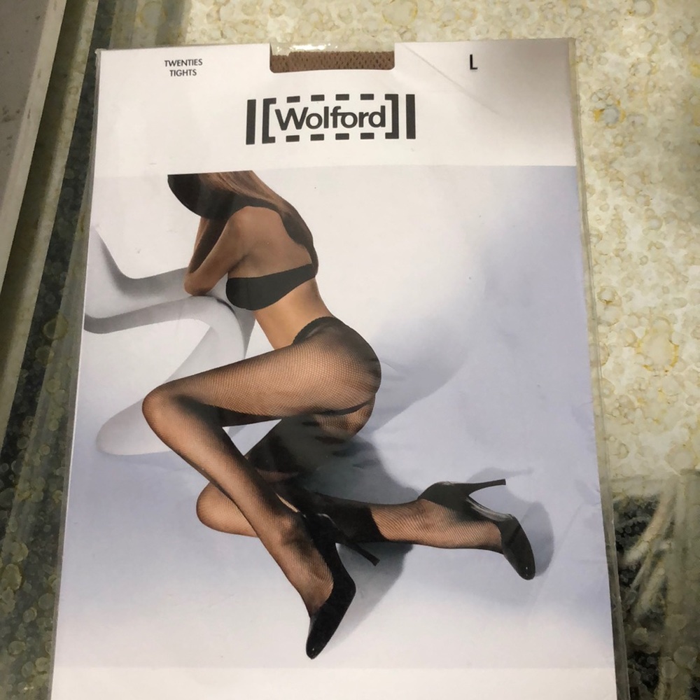Wolford Twenties Tights Honey Fishnet